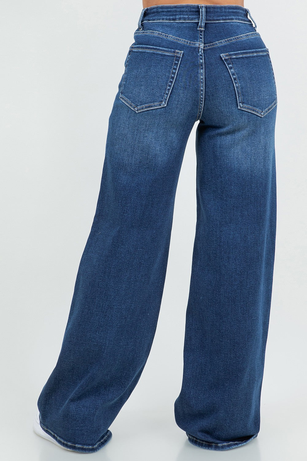 LA123 DENIM WIDE LEG JEANS