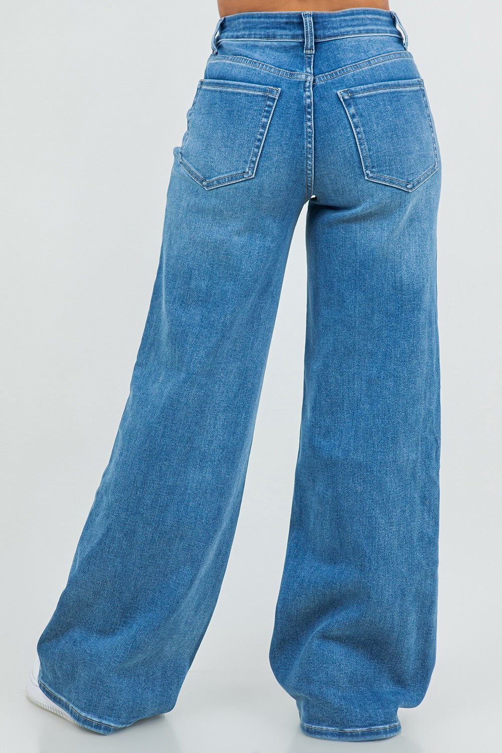 LA123 DENIM WIDE LEG JEANS