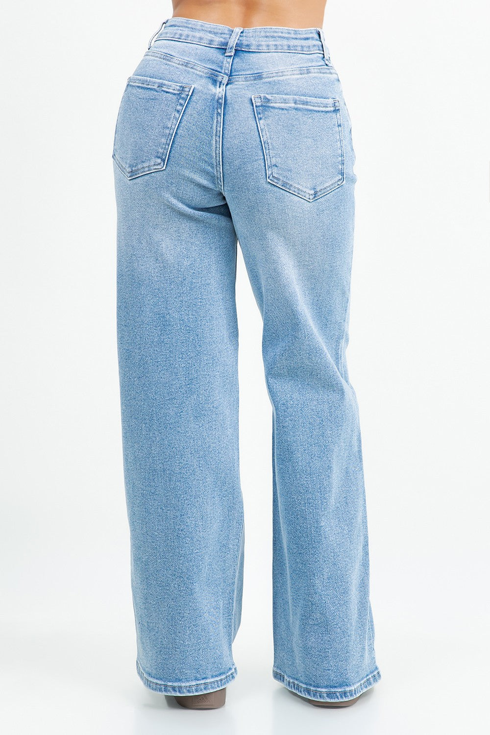 LA123 DENIM WIDE LEG JEANS