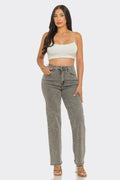 Women’s High Rise Stretch Straight Leg Jeans – Assorted Washes