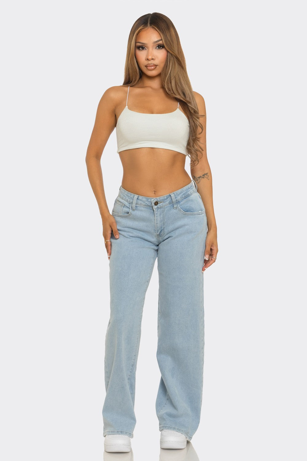 Low Rise Relaxed Wide Leg Jeans – 4 Colors